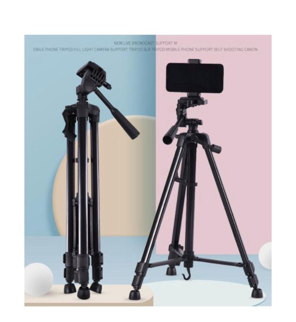 Tripod Stand Camera Phone Live Streaming Tripod Stand DSLR Selfie Tripode Phone Holder Stand