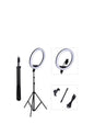 Smart 12 Inches Led Ring Light With Adjustable Tripod Stand - Black