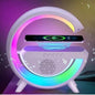 G Shape Bluetooth Speaker Wireless Charger FM
Radio Stereo Surround Music Box - White